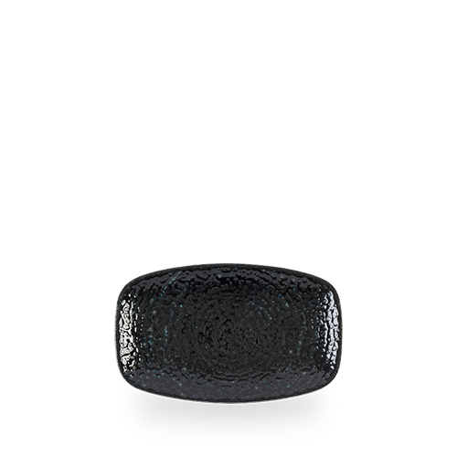 Zdjęcie do Talerz podłużny szefa kuchni Homespun Chroma Black, 200x120mm 1