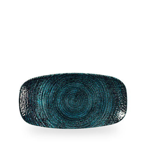 Zdjęcie do Talerz podłużny szefa kuchni Homespun Chroma Blue, 300x150mm 1