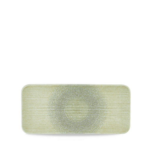 Zdjęcie do Półmisek prostokątny coupe o organicznym kształcie Harvest Grain Speckle Green, 350x160mm 1