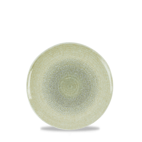 Zdjęcie do Talerz płytki coupe o organicznym kształcie Harvest Grain Speckle Green, 300mm 1