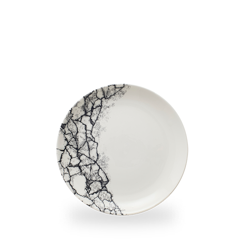 Fotografia pre Kintsugi Accents Quartz Black Evolve Coupe Plate 8.67" [sk] 1