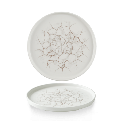Foto für Studio Prints Kintsugi Agate Grey  Walled Plate 8.67" [de] 1
