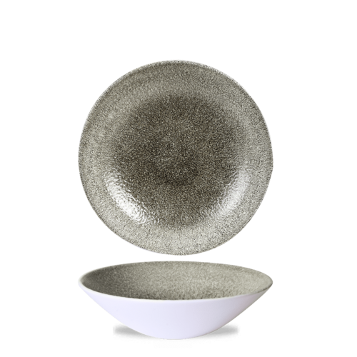 Photo for Quartz Black Raku deep coupe bowl, 200mm, 750ml 1