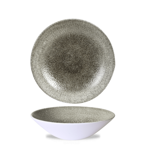 Photo for Deep coupe bowl Quartz Black Raku, 220mm, 1100ml 1