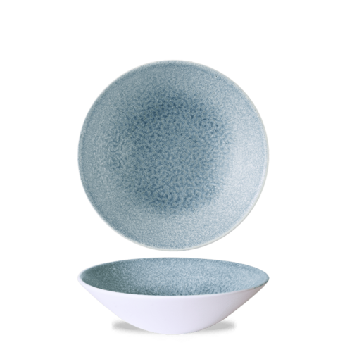 Photo for Topaz Blue Raku deep coupe bowl, 200mm, 750ml 1