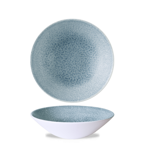 Photo for Topaz Blue Raku deep coupe bowl, 220 mm, 1100 ml 1