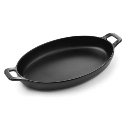 Zdjęcie do Naczynie do serwowania, półmisek z melaminy Little Chef owalny, czarny 1