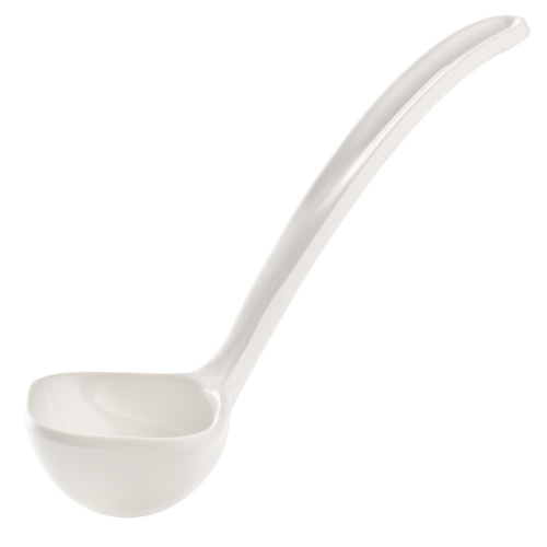 Fotografia pre Biela melamínová naberačka na omáčku, 40 ml 1