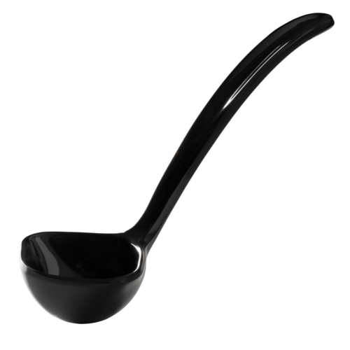 Fotografia pre Čierna melamínová naberačka na omáčku, 40 ml 1
