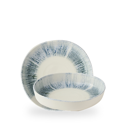 Photo for Lyra Blue organic-shaped bowl, 230mm 1