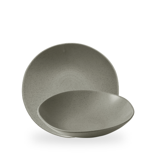 Изображение для Miska o organicznym kształcie coupe Stonecast Grey, 250mm, 1500ml [ru] 1