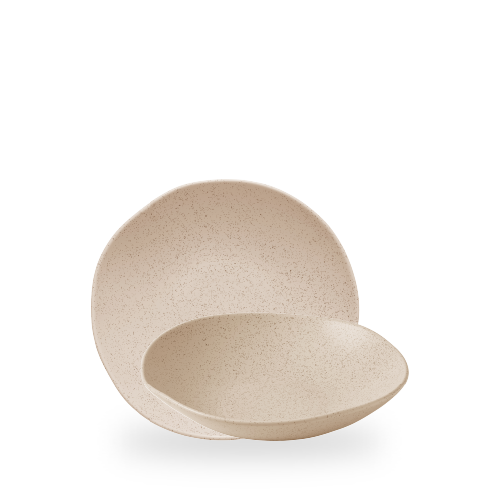 Bild för Miska coupe o organicznym kształcie Stonecast Nutmeg Cream, 220mm, 740ml [se] 1