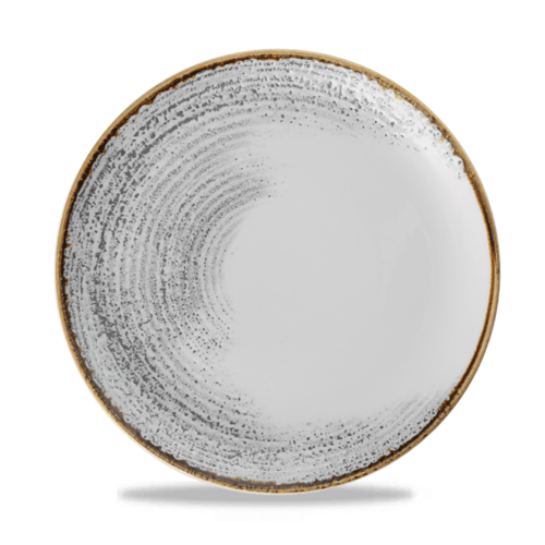 Photo for Homespun Accents Jasper Grey coupe plate, 260mm 1