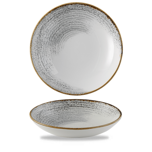 Photo for Homespun Accents Jasper Grey coupe bowl, 248mm 1