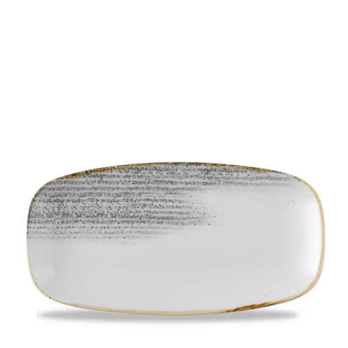 Photo for Homespun Accents Jasper Grey chefs oblong plate, 298x153mm 1