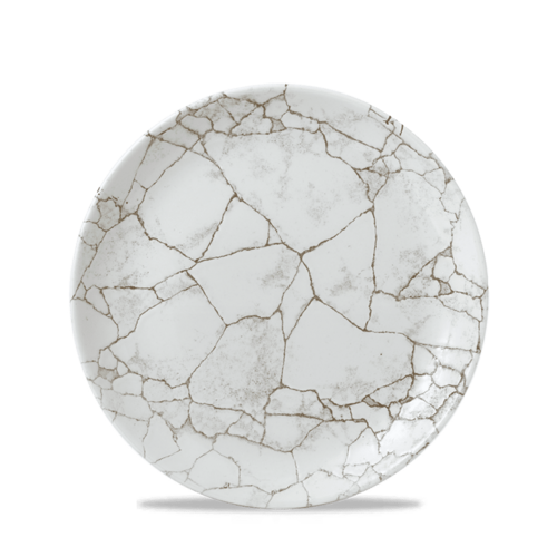 Photo for Studio Prints Kintsugi Agate Grey coupe plate, 217mm 1