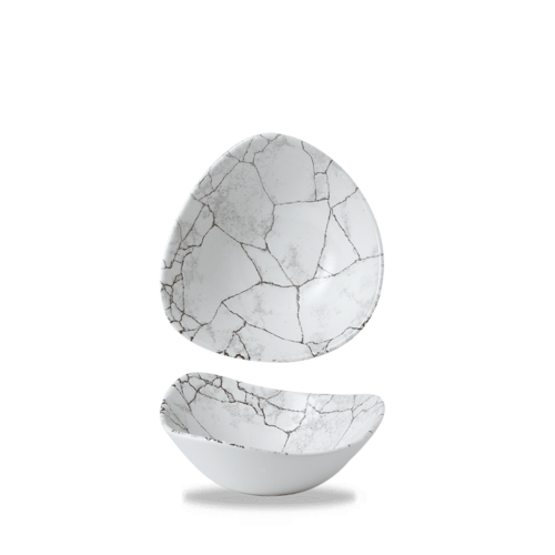 Zdjęcie do Miska trójkątna Studio Prints Kintsugi Agate Grey 185 mm 1