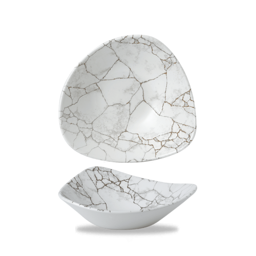 Zdjęcie do Miska trójkątna Studio Prints Kintsugi Agate Grey 235 mm 1