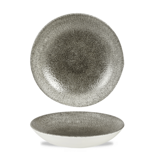 Photo for Raku Quartz Black coupe bowl, 248mm 1