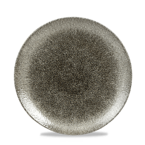 Photo for Raku Quartz Black coupe plate, 217mm 1