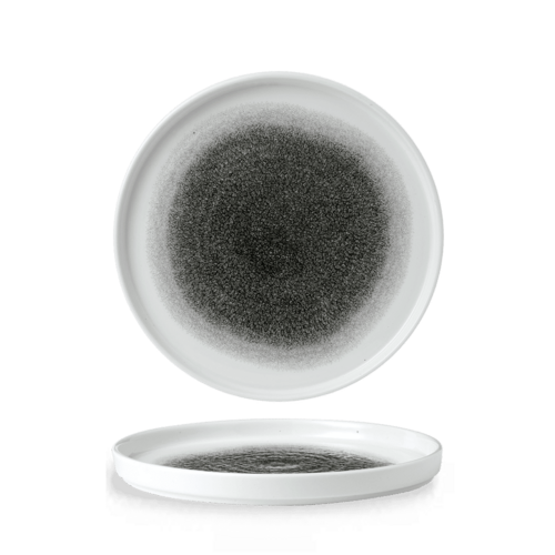 Zdjęcie do Talerz płytki z rantem Raku Quartz Black 260 mm 1