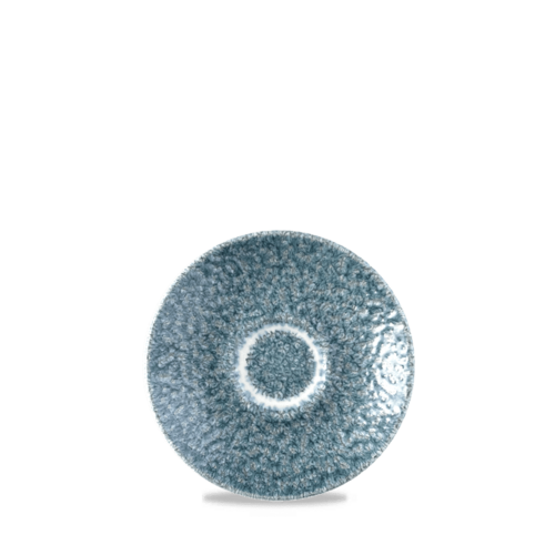 Photo for Raku Topaz Blue espresso saucer, 118mm 1