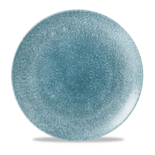 Photo for Raku Topaz Blue coupe plate, 288mm 1