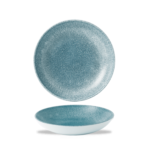 Photo for Raku Topaz Blue coupe bowl, 182mm 1