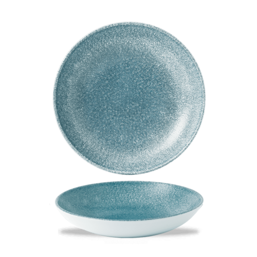 Photo for Raku Topaz Blue coupe bowl, 248mm 1