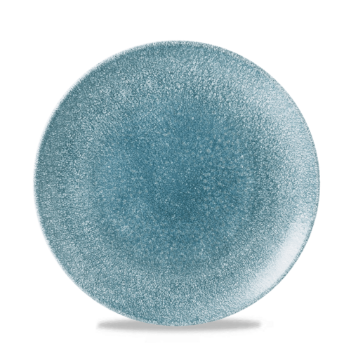 Photo for Raku Topaz Blue coupe plate, 217mm 1