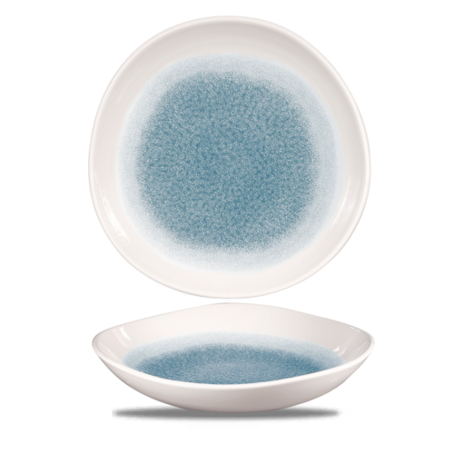 Zdjęcie do Miska o organicznym kształcie Raku Topaz Blue 1100 ml 1