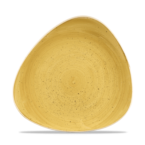 Photo for Stonecast Mustard triangular plate, 265mm 1
