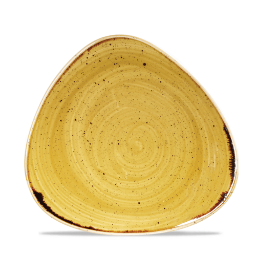 Photo for Stonecast Mustard triangular plate, 229mm 1