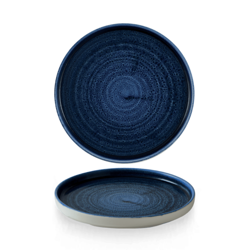 Photo for Stonecast Plume Ultramarine walled plate, 210mm 1