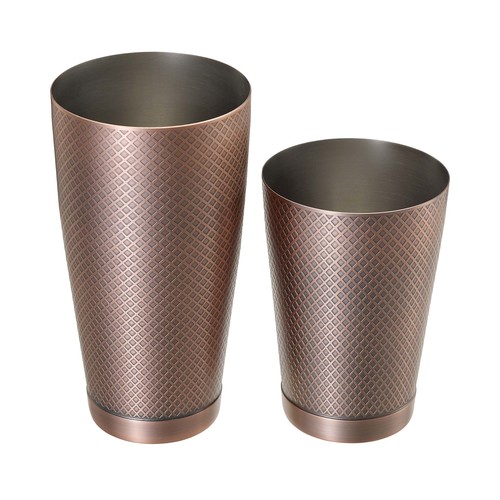 Foto für Tin-Tin-Shaker Diamond Lattice, Antikkupfer, Barfly, 830/530 ml 1