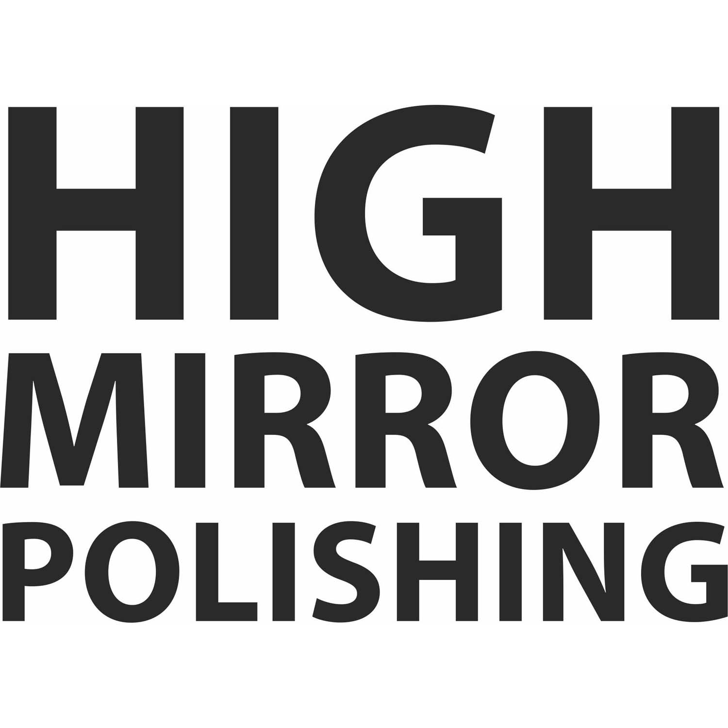 polerowane na wysoki połysk