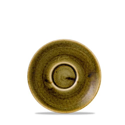 Stonecast Plume Green cappuccino saucer, 156mm